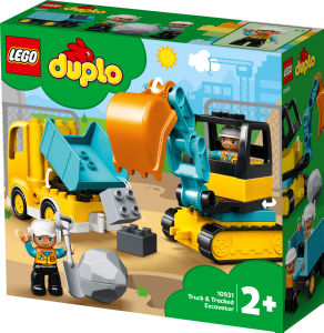 Lego Duplo, tovornjak in bager na gosenicah