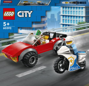 Lego City Police, Pregon avtomobila s policijskim motorjem