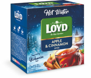 Čaj Loyd, Hot Winter, jabolko in cimet, filter, 45 g