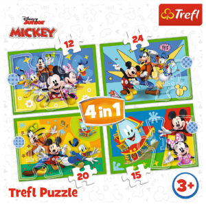 Puzzle Trefl, Micky Mouse, 4 v 1