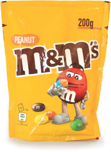 Bonboni M&M, peanut, čokoladni, 200 g