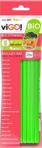 Slamice Bio viGO!, iz plastike, zelene, 20 cm, 25/1