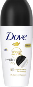 Dezodorant roll-on Dove, invisible dry, 50 ml