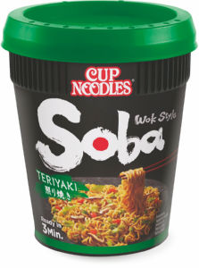 Rezanci instant Cup Nissin, Soba, Teriyaki, 90 g