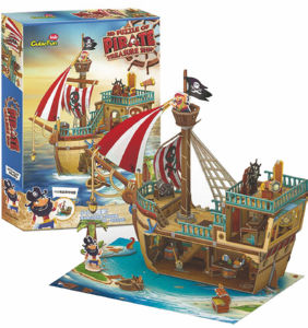 Puzzle Cubicfun 3D, piratska ladja