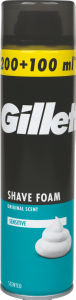 Pena za britje Gillette, sensitive, 200 + 100 ml