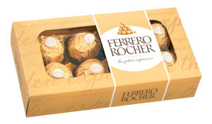 Bonboniera Ferrero Rocher, T8x8, 100 g