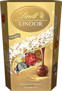 Bonboniera Lindor, mešane kroglice, 337 g