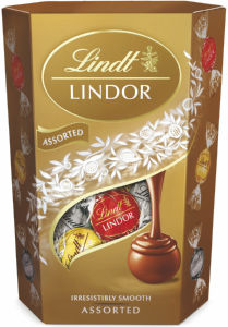 Bonboniera Lindt, temna in bela čokolada, kroglice, 137 g