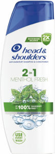 Šampon Head & Shoulders, Mentol, 2 v 1, 250 ml