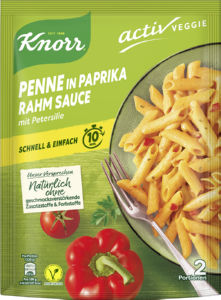 Testenine instant Knorr, Spaghetteria, Penne, paprika, 166 g