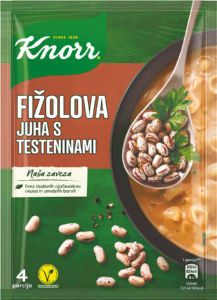 Juha Knor, fižolova s testeninami, 101 g