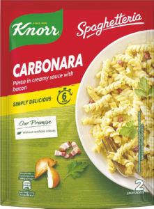 Testenine instant Knorr, Spaghetteria, Carbonara, 155 g