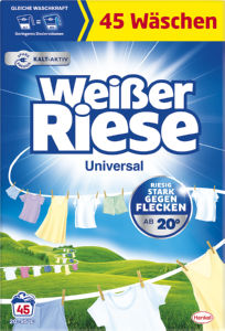 Pralni prašek Weisse Riese, v prahu, Universal, 45 pranj, 2,47 kg