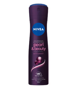 Dezodorant Nivea, Pearl & Beauty Black, sprej ženski, 150 ml