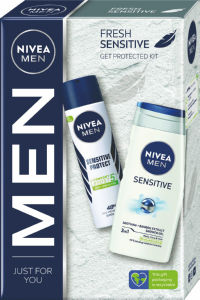 Darilni set Nivea Men, Active You, deodorant v spreju, gel za prhanje